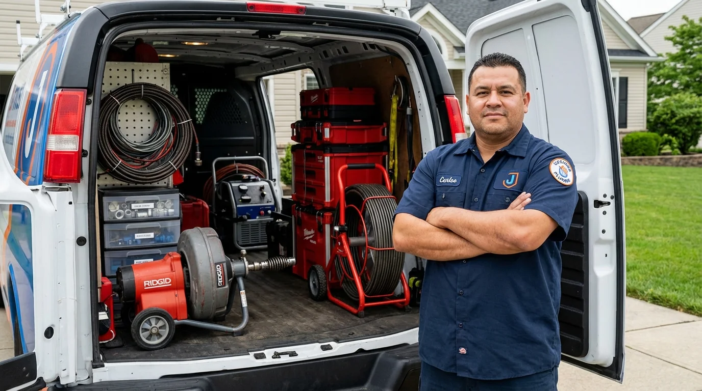 Professional drain cleaning equipment and Johns Plumbing LLC plumber in San Francisco