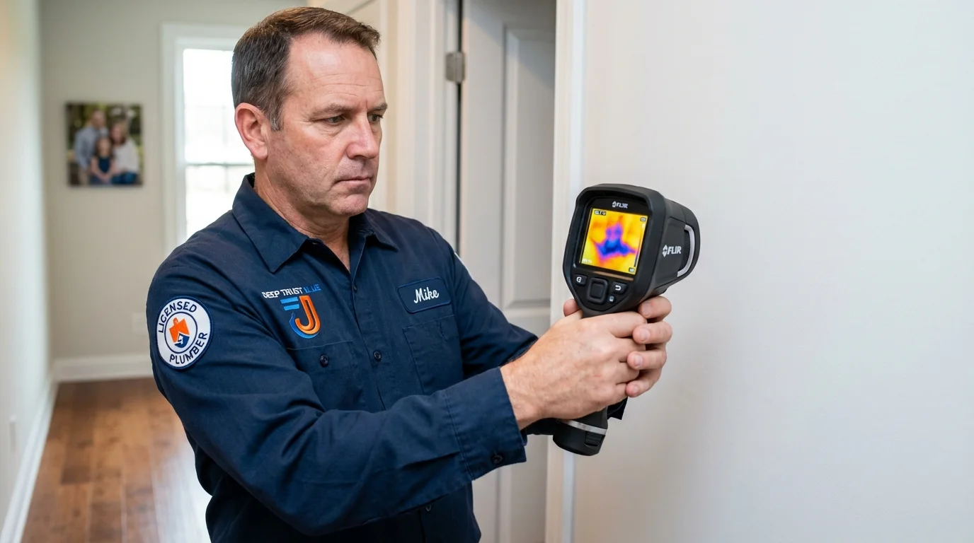 Thermal imaging leak detection by Johns Plumbing LLC in San Francisco